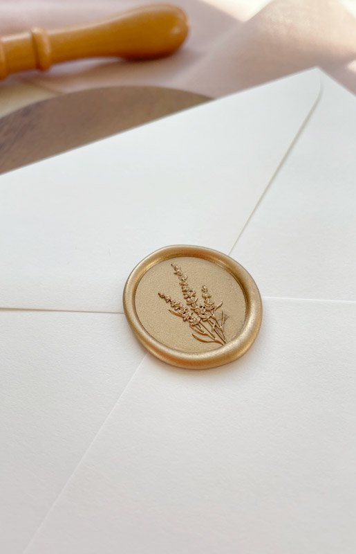 lavender wax seal