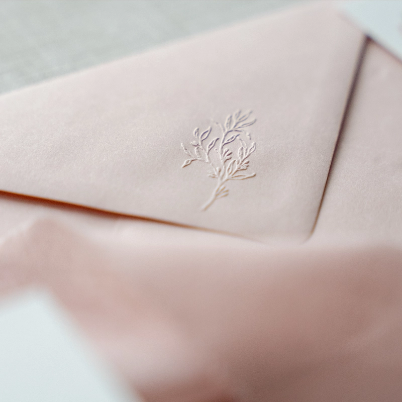 wedding envelope embossing stamp