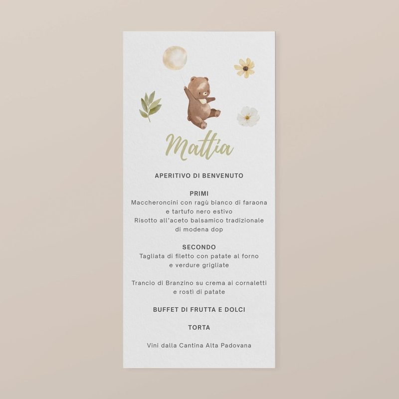 Menu primavera
