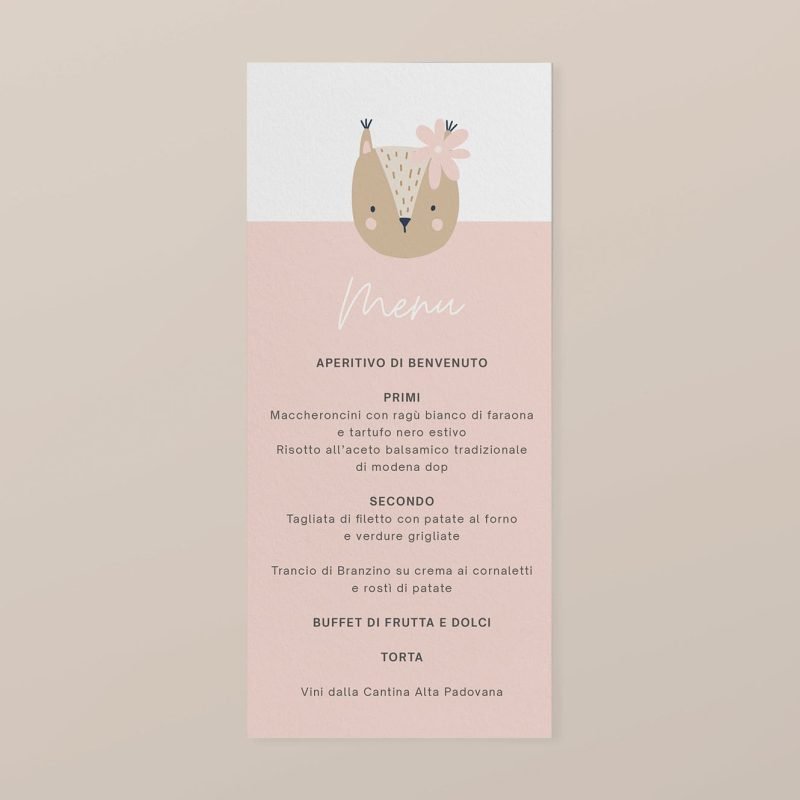 Menu fiori