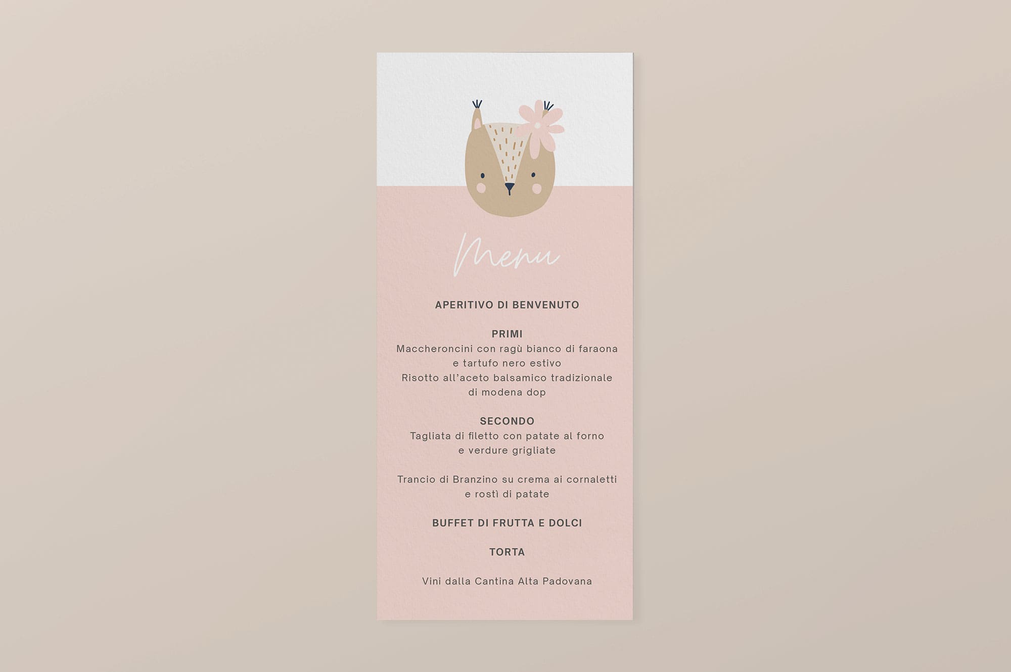 Menu fiori