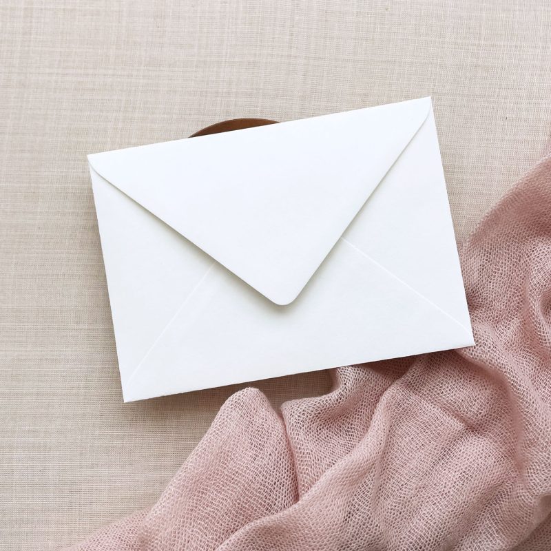 white envelope