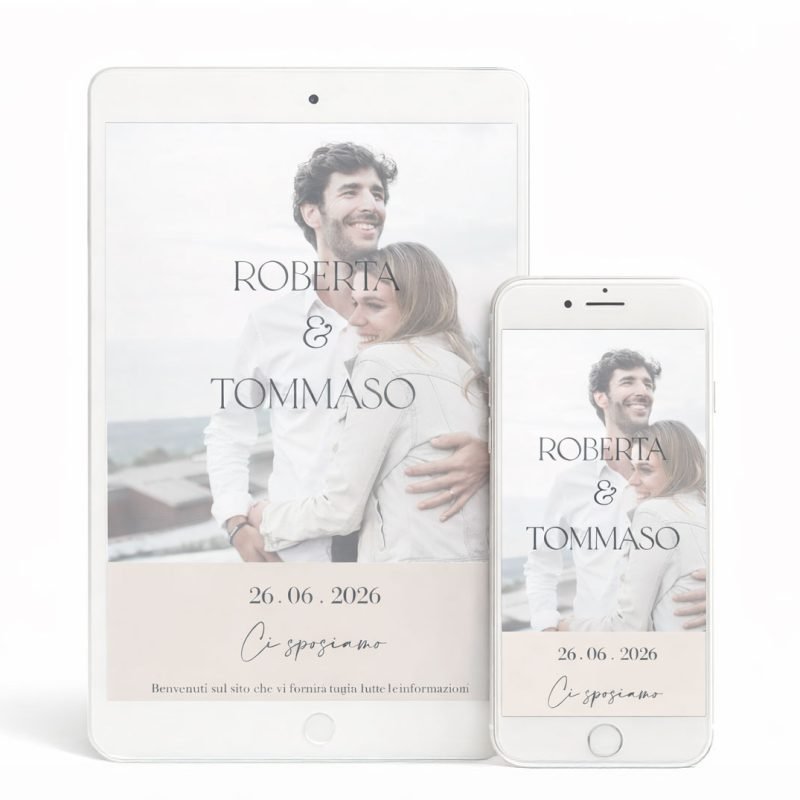 sito web invito matrimonio partecipazioni grafiche