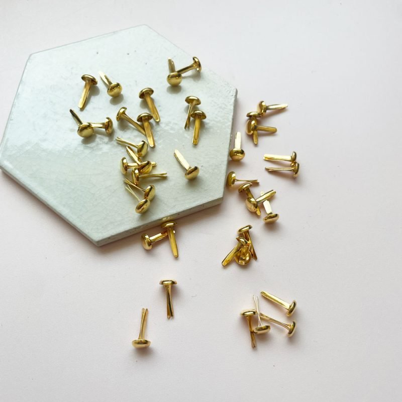 Fermagli a Testa Rotonda – Oro