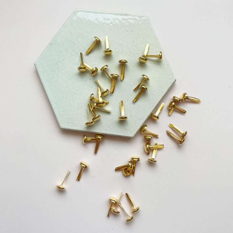 Fermagli a Testa Rotonda – Oro