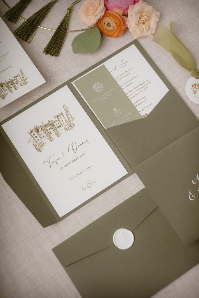 busta a tasca partecipazione matrimonio