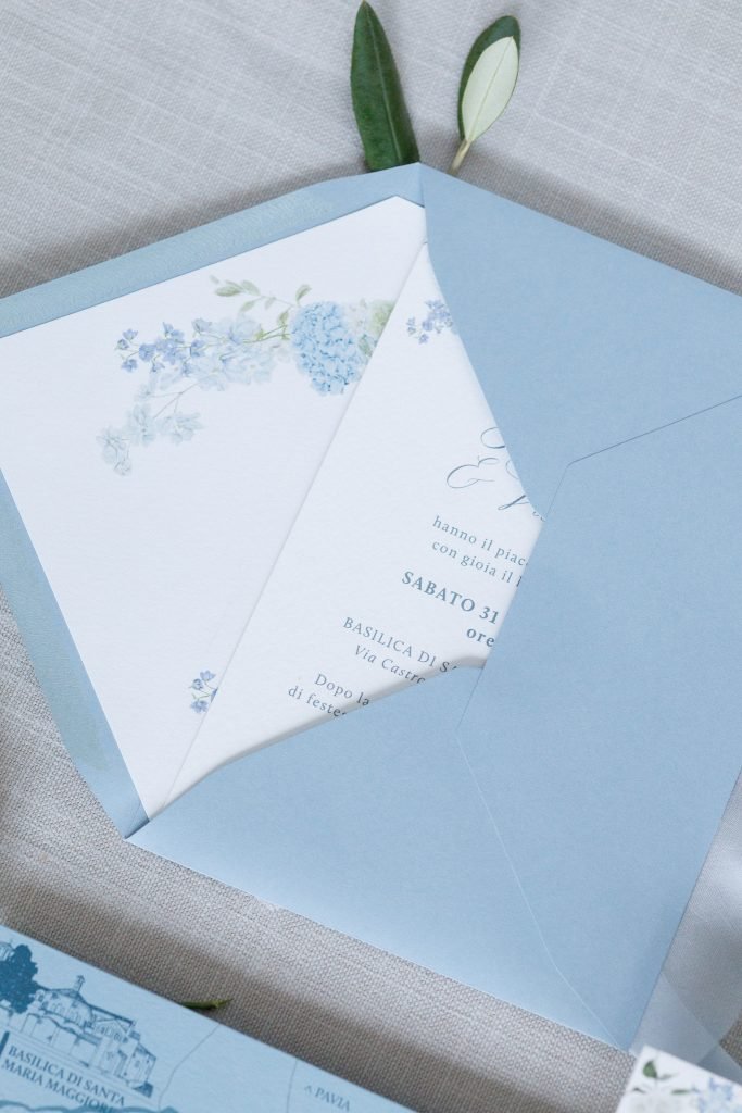 busta tradizionale liner partecipazione matrimonio